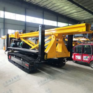 Crawler long screw pile driver